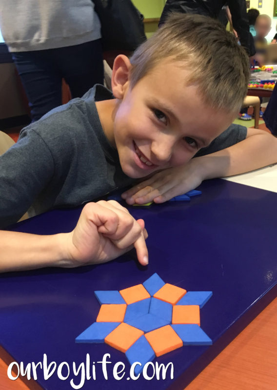 Our Boy Life - Making shapes from magnets