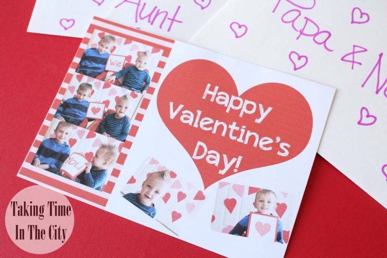 Family Valentine Card Template