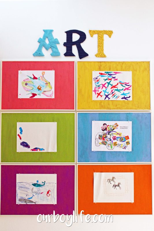 How to Make A Kids’ Art Display in 4 Easy Steps